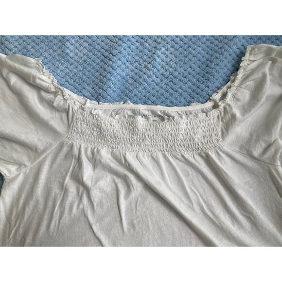 NWT American Eagle Outfitters White Crop Top shirt Size M - Picture 4 of 9